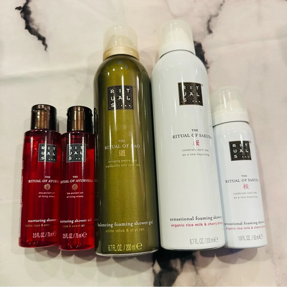 Rituals Bundle: Zensational+Balancing Foaming Shower Gel & Nurturing Shower Oil - Picture 1 of 9